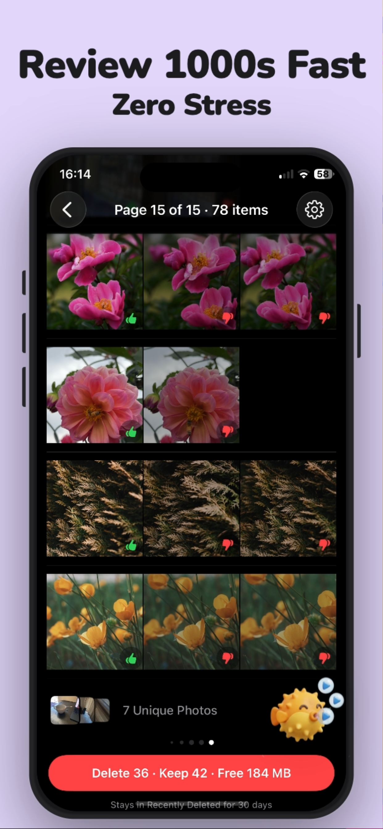 Aglio screenshot showing fast duplicate review